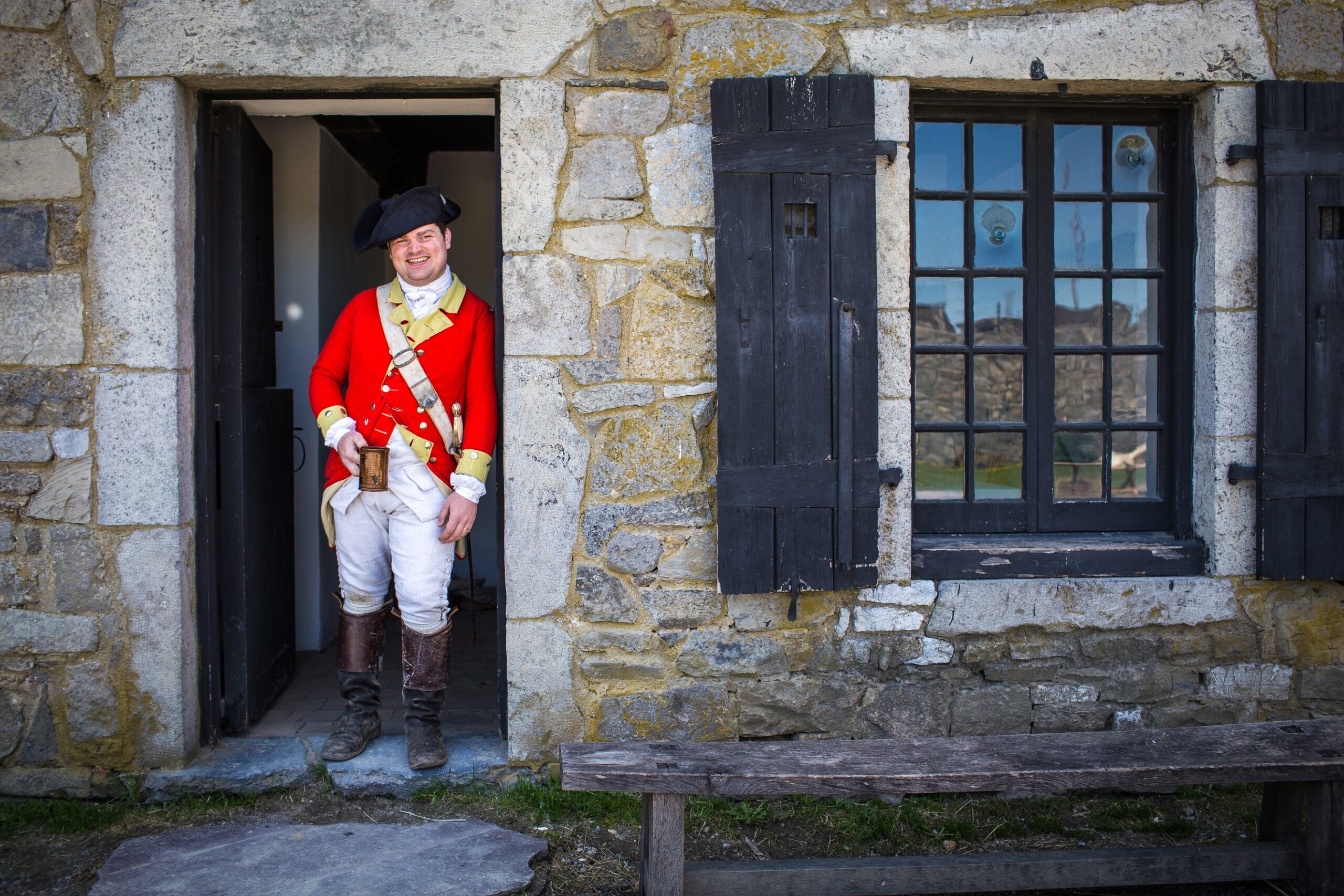 Interpreter portraying Benedict Arnold