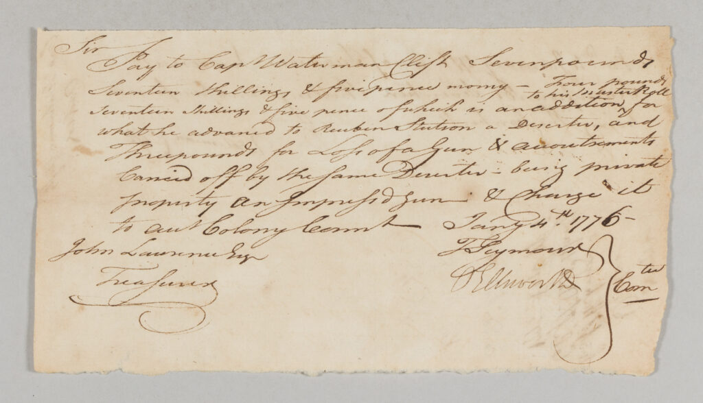 Pay Order for Captain Clift